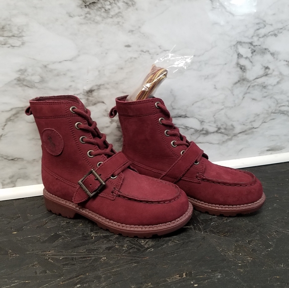 burgundy polo ranger boots